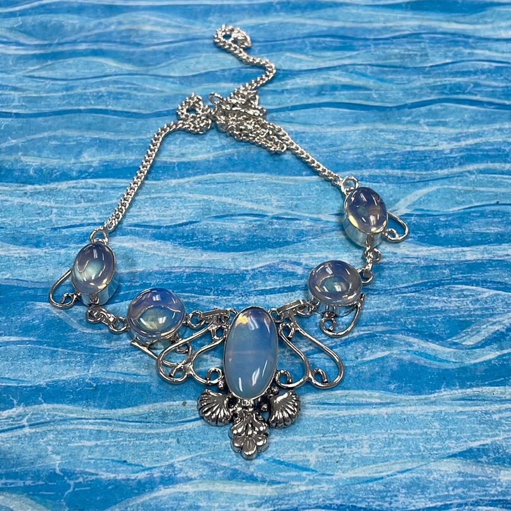 Opalite Silver Necklace